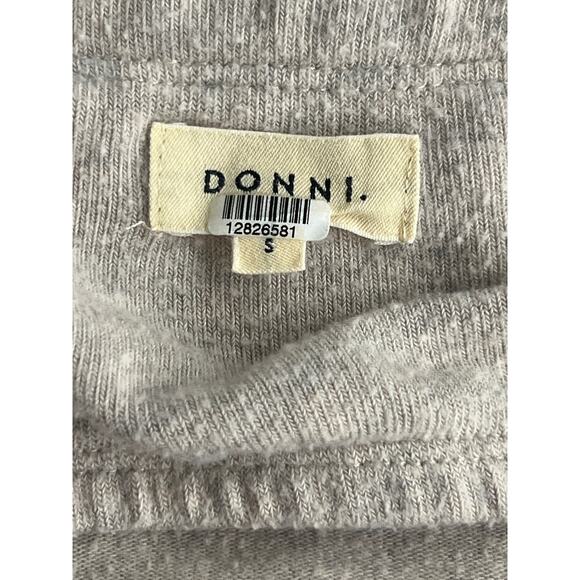 Donni Sz S small Tan Sweater Knit Strapless Sleeveless Tube Top pull on stretch - Picture 6 of 6